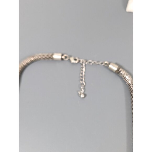 Western Tribal Faux Turquoise Curved Bar Bib Necklace Statement 20" - Picture 5 of 7